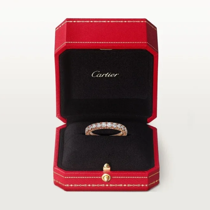 Etincelle De Cartier gifteringsbånd – rosa gull, diamanter – Cartier