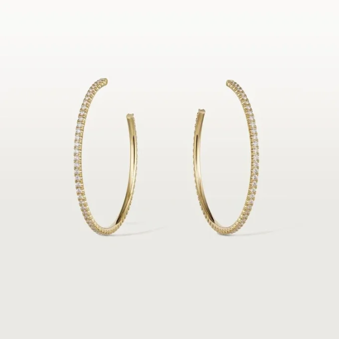 Etincelle De Cartier øreringer – gult gull, diamanter – Cartier