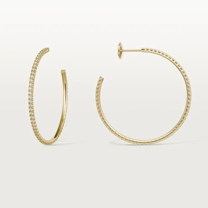 Etincelle De Cartier øreringer – gult gull, diamanter – Cartier