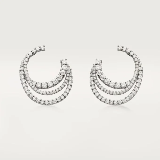 Etincelle De Cartier øreringer – hvitt gull, diamanter – Cartier