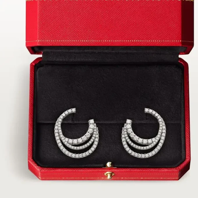 Etincelle De Cartier øreringer – hvitt gull, diamanter – Cartier