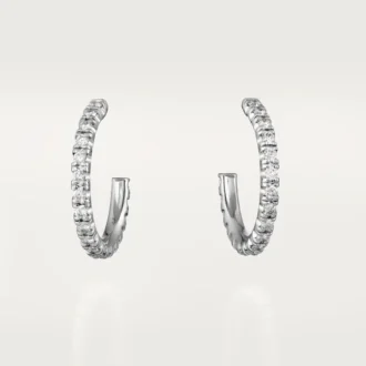 Etincelle De Cartier øreringer, liten modell – hvitt gull, diamanter – Cartier