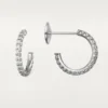Etincelle De Cartier øreringer, liten modell – hvitt gull, diamanter – Cartier