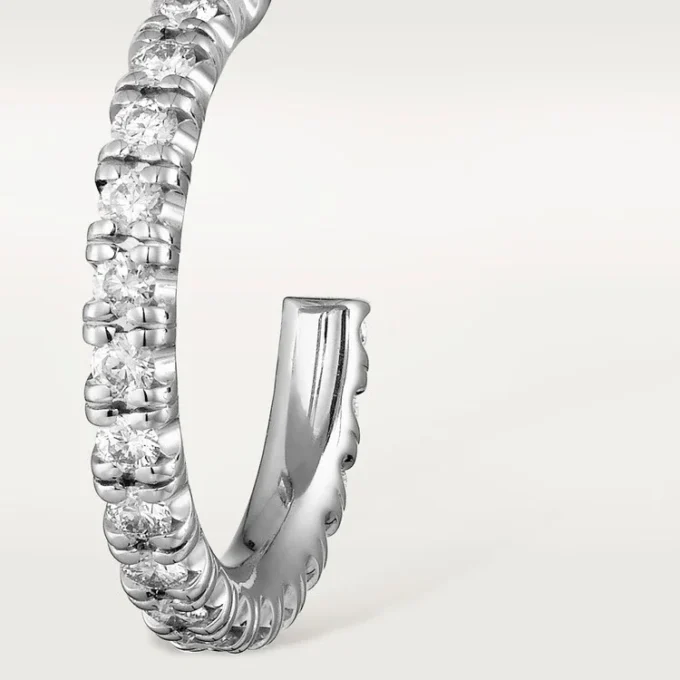 Etincelle De Cartier øreringer, liten modell – hvitt gull, diamanter – Cartier