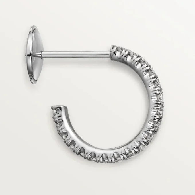 Etincelle De Cartier øreringer, liten modell – hvitt gull, diamanter – Cartier