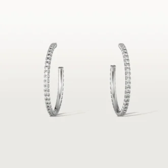 Etincelle De Cartier øreringer, mellomstor modell – hvitt gull, diamanter – Cartier