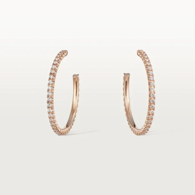 Etincelle De Cartier øreringer – rosa gull, diamanter – Cartier