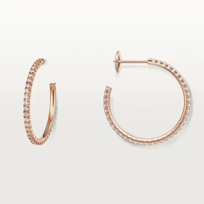 Etincelle De Cartier øreringer – rosa gull, diamanter – Cartier