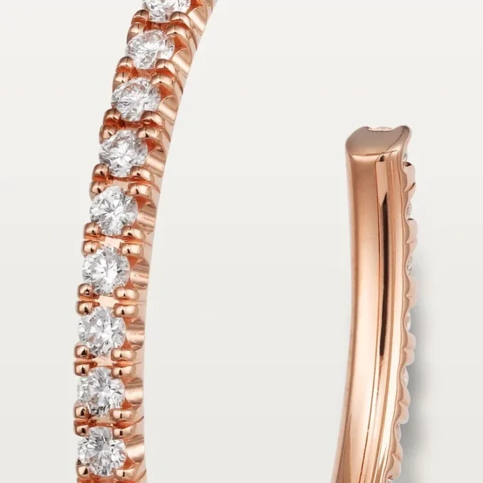 Etincelle De Cartier øreringer – rosa gull, diamanter – Cartier