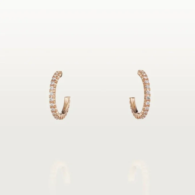 Etincelle De Cartier øreringer – Rosagull, diamanter – Cartier