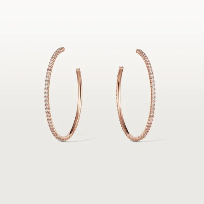 Etincelle De Cartier øreringer – Rosagull, diamanter – Cartier