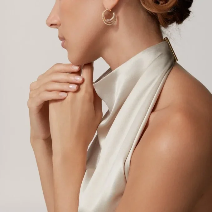 Etincelle De Cartier øreringer – Rosagull, diamanter – Cartier