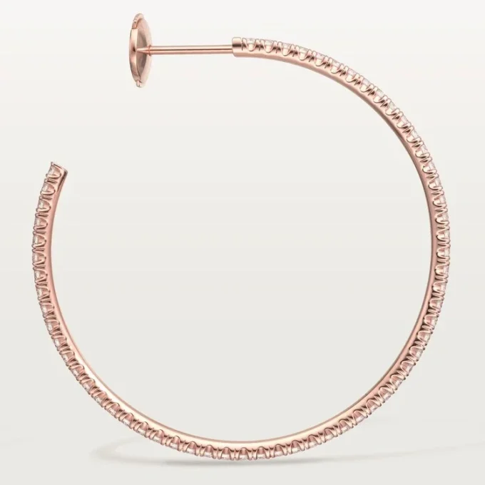 Etincelle De Cartier øreringer – Rosagull, diamanter – Cartier