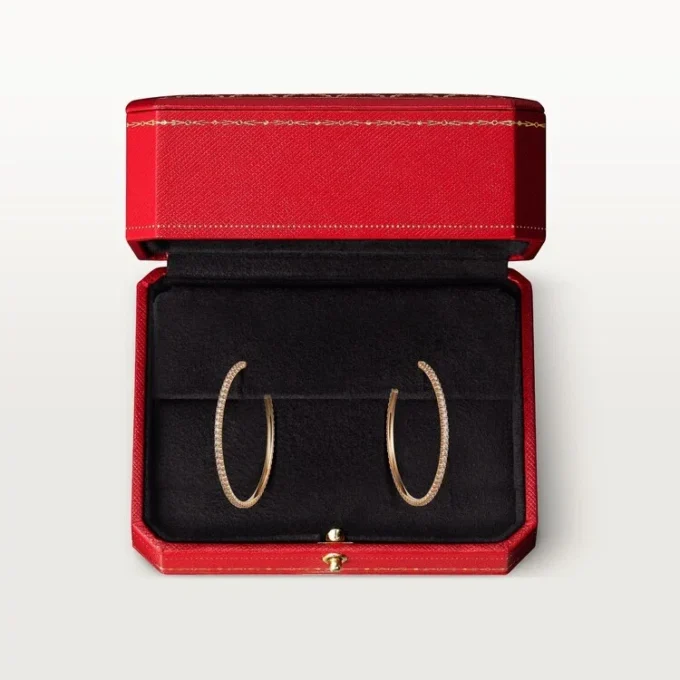 Etincelle De Cartier øreringer – Rosagull, diamanter – Cartier