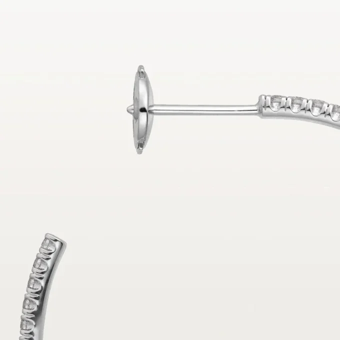 Etincelle De Cartier-øreringer, stor modell – hvitt gull, diamanter – Cartier