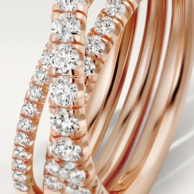 Etincelle De Cartier-ring – rosa gull, diamanter – Cartier