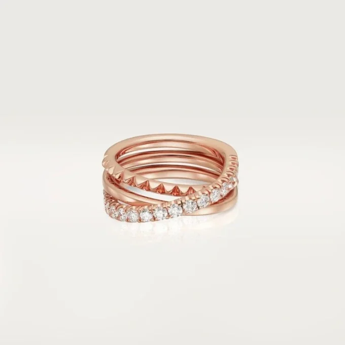 Etincelle De Cartier-ring – Rosagull, diamanter – Cartier