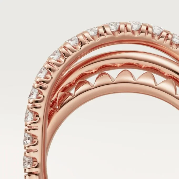 Etincelle De Cartier-ring – Rosagull, diamanter – Cartier