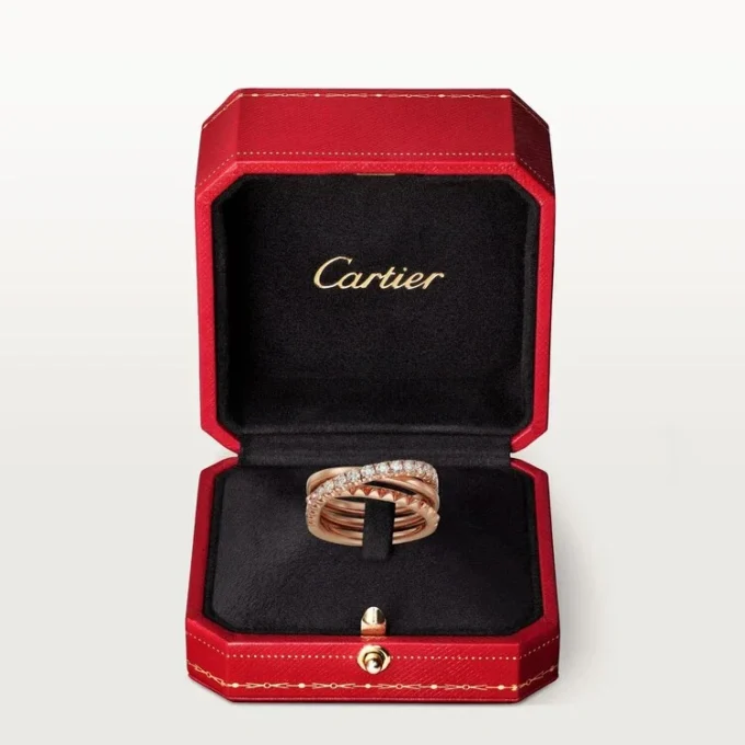 Etincelle De Cartier-ring – Rosagull, diamanter – Cartier