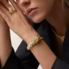 Faune Et Flore De Cartier-armbånd, gule, oransje og brune diamanter, pavé Faune Et Flore De Cartier-armbånd, gule, oransje og brune diamanter, pavé