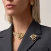 Faune Et Flore De Cartier-brosje, gule, oransje og brune diamanter, pavé Faune Et Flore De Cartier-brosje, gule, oransje og brune diamanter, pavé