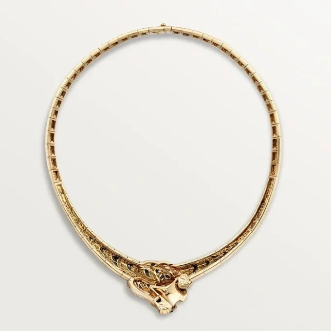 Faune Et Flore De Cartier-halskjede, gule, oransje og brune diamanter, pavé Faune Et Flore De Cartier-halskjede, gule, oransje og brune diamanter, pavé