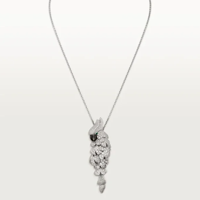 Faune Et Flore De Cartier-halskjede, pavé Faune Et Flore De Cartier-halskjede, pavé