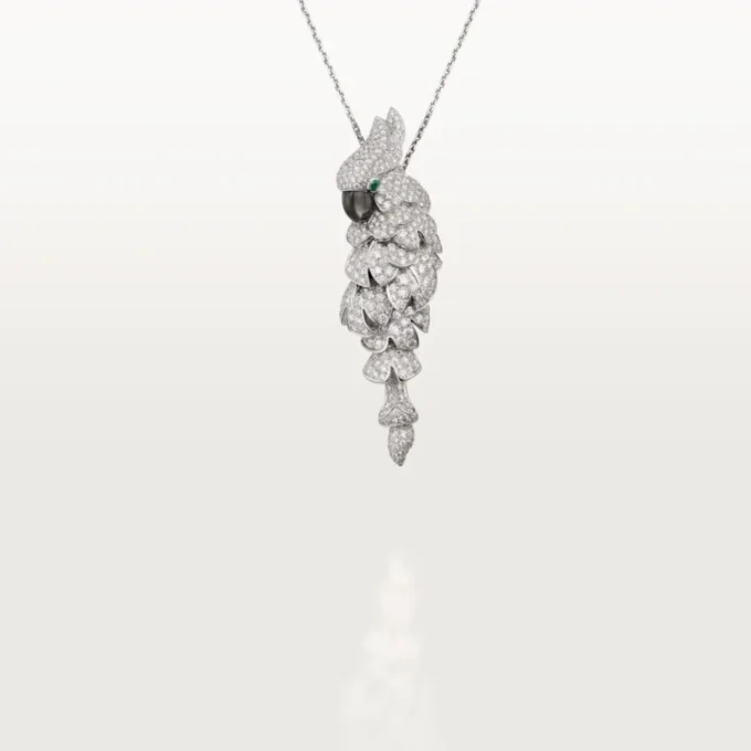Faune Et Flore De Cartier-halskjede, pavé Faune Et Flore De Cartier-halskjede, pavé