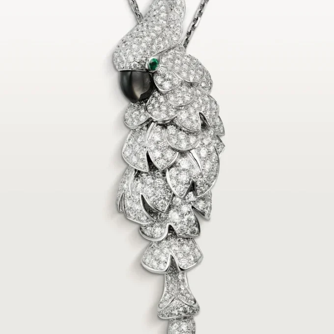 Faune Et Flore De Cartier-halskjede, pavé Faune Et Flore De Cartier-halskjede, pavé