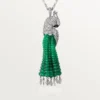 Faune Et Flore De Cartier-halskjede, smaragdperler, pavé Faune Et Flore De Cartier-halskjede, smaragdperler, pavé