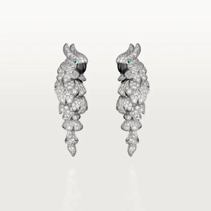 Faune Et Flore De Cartier øreringer, pavé