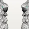 Faune Et Flore De Cartier øreringer, pavé
