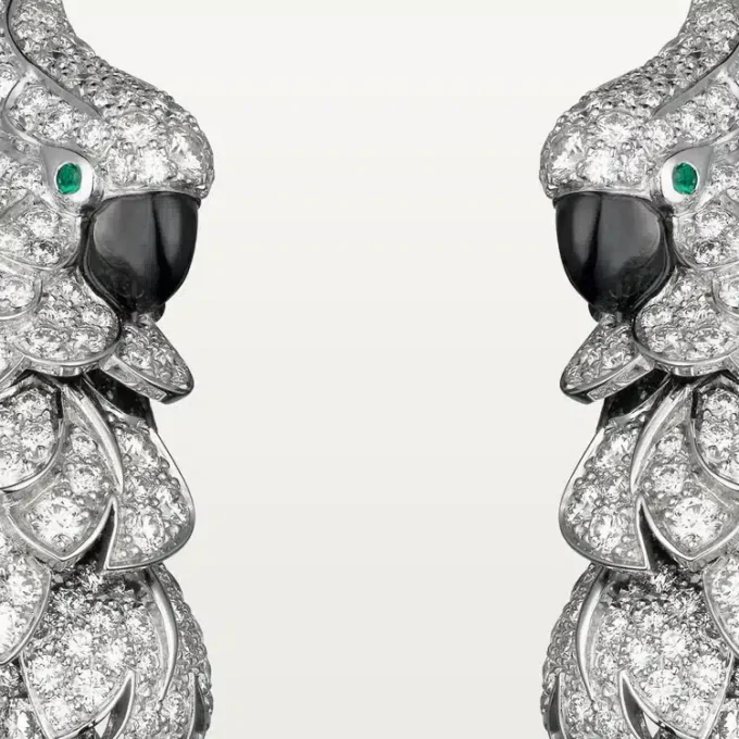 Faune Et Flore De Cartier øreringer, pavé