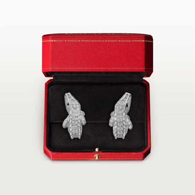 Faune Et Flore De Cartier øreringer, pavé