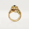 Faune Et Flore De Cartier-ring, gule, oransje og brune diamanter, pavé Faune Et Flore De Cartier-ring, gule, oransje og brune diamanter, pavé