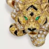 Faune Et Flore De Cartier-ring, gule, oransje og brune diamanter, pavé Faune Et Flore De Cartier-ring, gule, oransje og brune diamanter, pavé