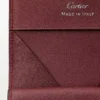 Firkantet myntpung, Must De Cartier – svart kalveskinn, rustfritt stålfinish – Cartier