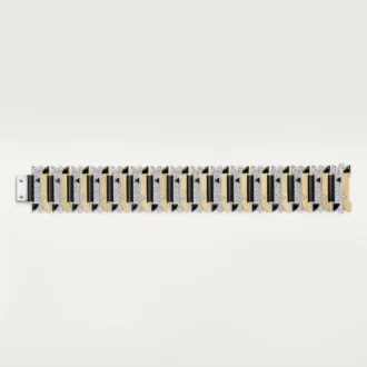 Geometrie & Contrastes-armbånd, onyx, pavé