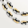 Geometrie & Contrastes halskjede, onyx, multi-wear, pavé