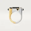 Geometrie & Contrastes-ring, onyx, pavé