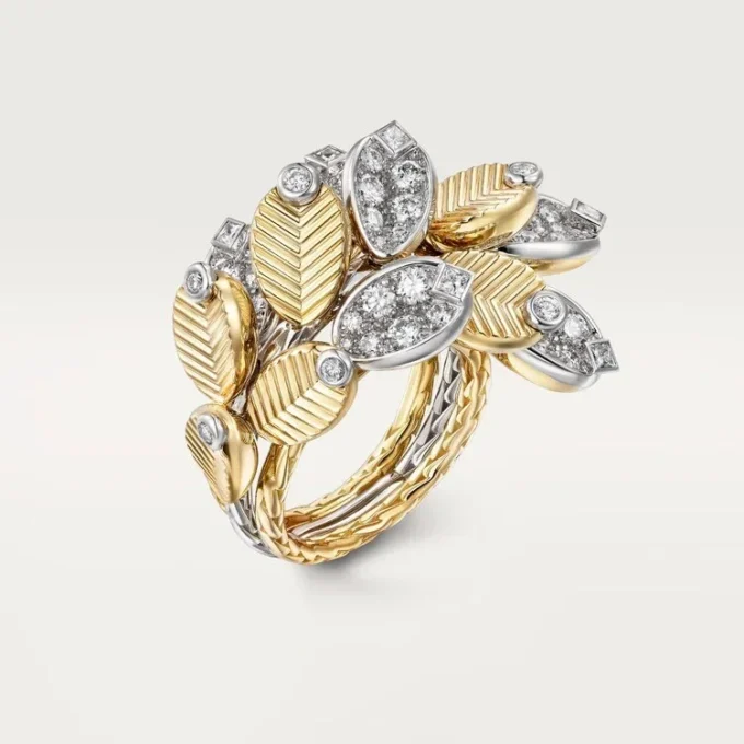 Grain De Cafe-ring, delvis pavé