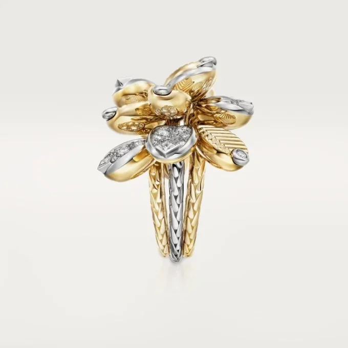 Grain De Cafe-ring, delvis pavé