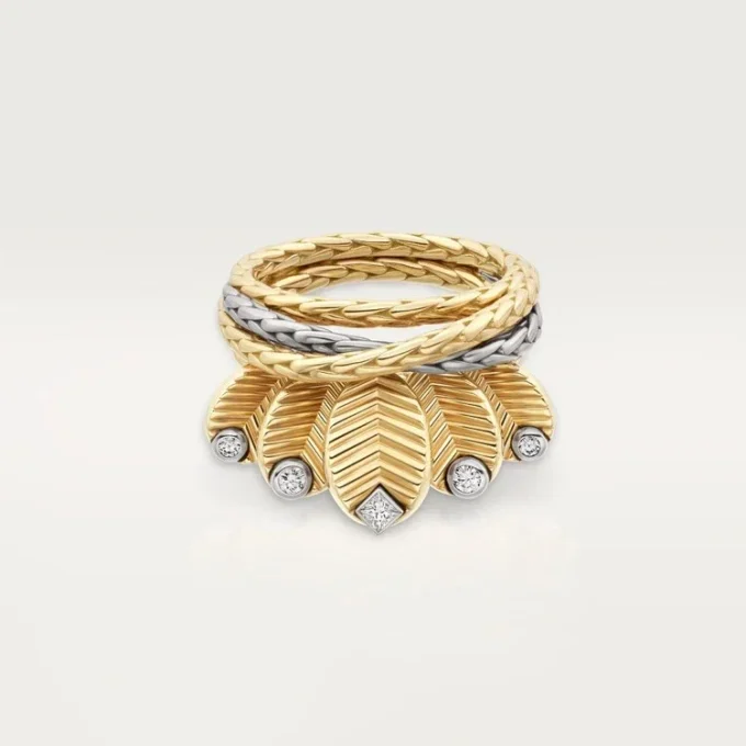 Grain De Cafe-ring, diamanter