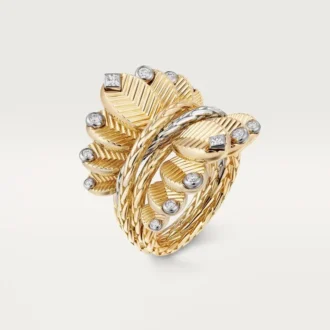 Grain De Cafe-ring, diamanter