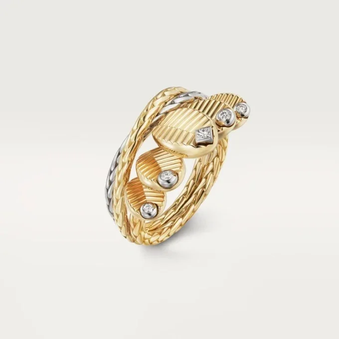 Grain De Cafe-ring, diamanter