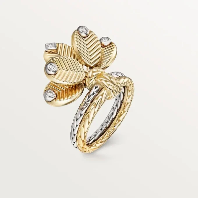 Grain De Cafe-ring, diamanter