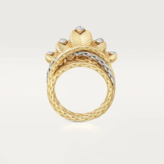 Grain De Cafe-ring, diamanter