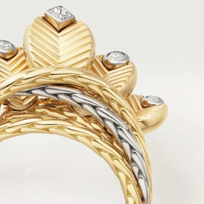 Grain De Cafe-ring, diamanter
