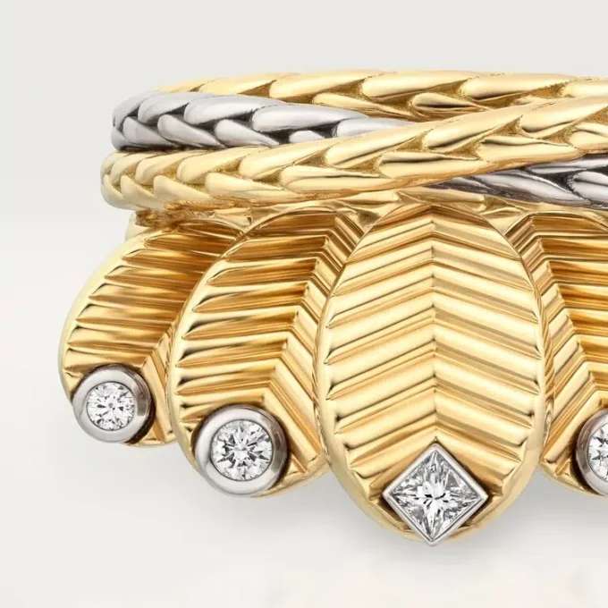 Grain De Cafe-ring, diamanter