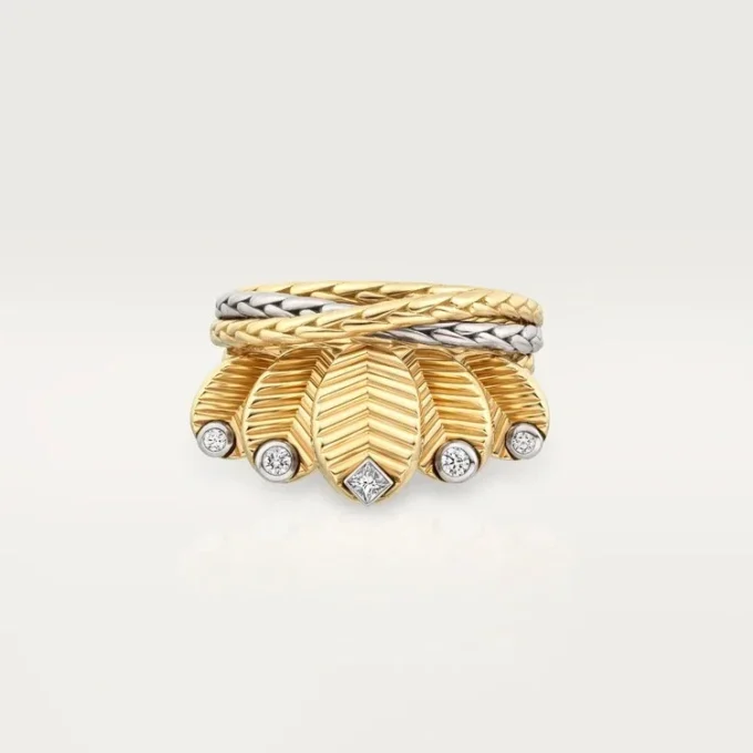Grain De Cafe-ring, diamanter